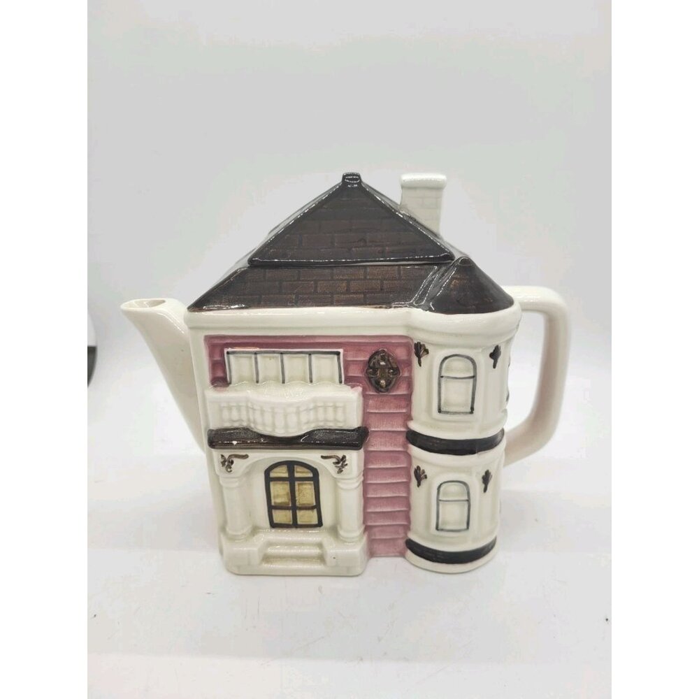 OTAGIRI Japanese teapot & lid-Victorian House PINK Cottagecore  Granny Kitsch